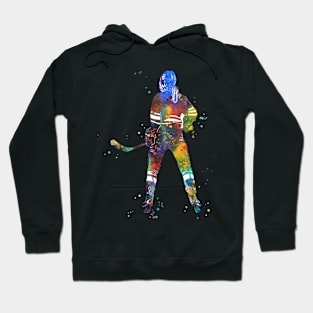 Hockey Player Girl Hoodie